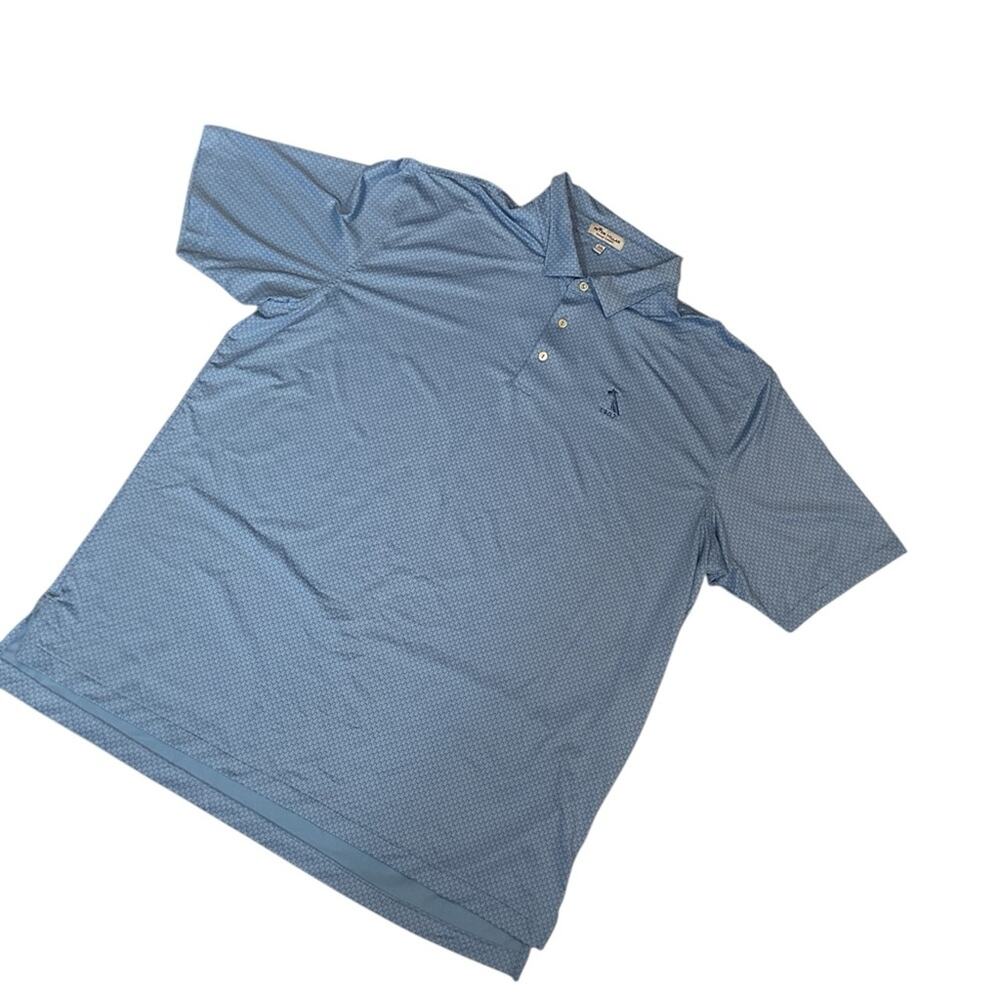 PETER MILLAR Summer Comfort Golf Polo Horseshoe Derby XXL Blue